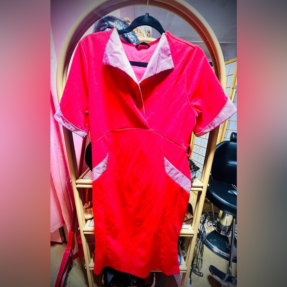 Diner Dress! 1950s style wiggle.